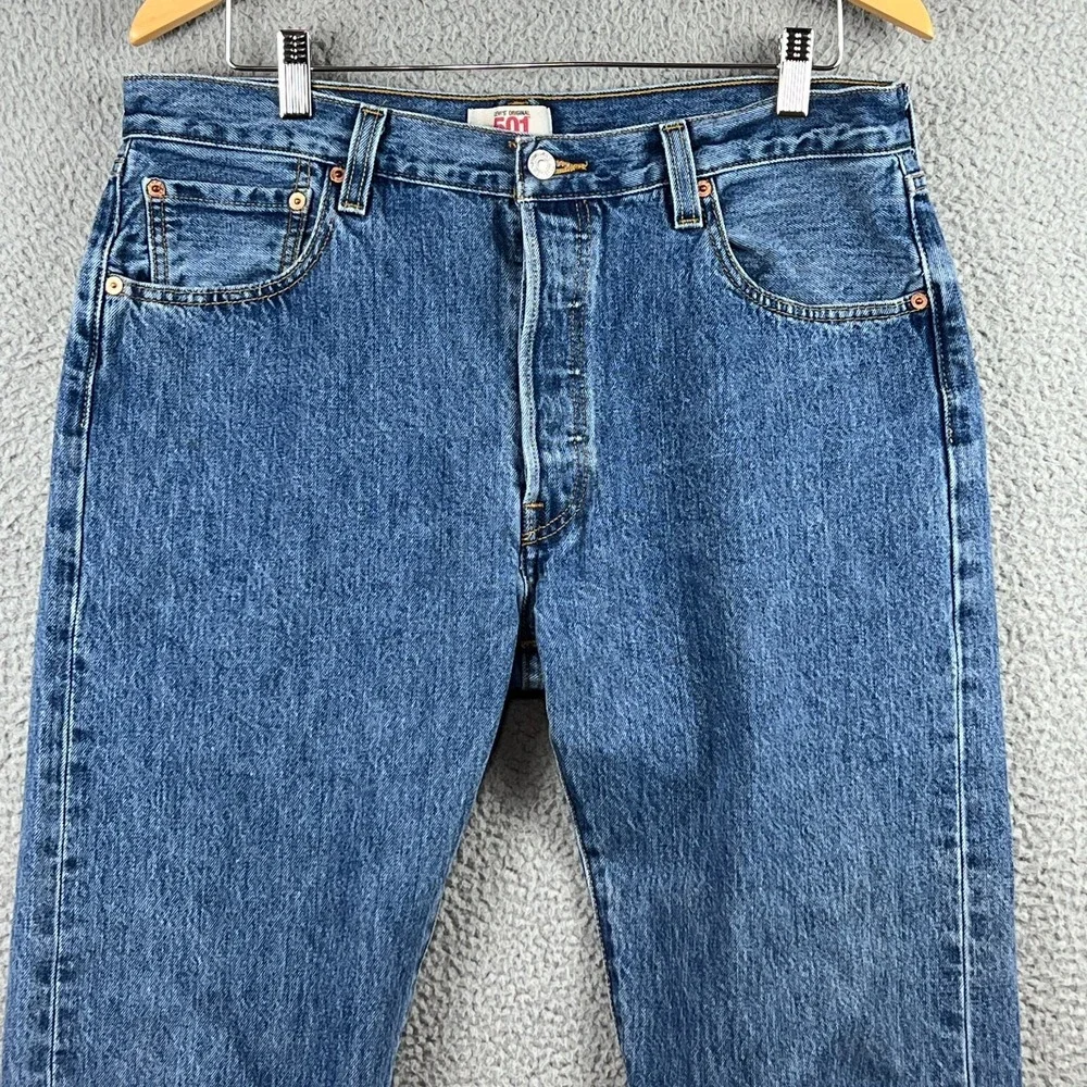 Vintage Levi Strauss 501 Button Fly Denim‎ Jeans Levis Mens 36x34 90's Y2K